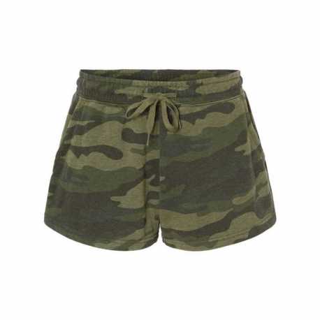 Independent Trading Co. PRM20SRT Women's Lightweight California Wave Wash Fleece Shorts