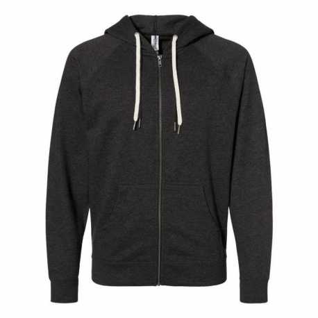 Independent Trading Co. SS1000Z Icon Lightweight Loopback Terry Full-Zip Hooded Sweatshirt