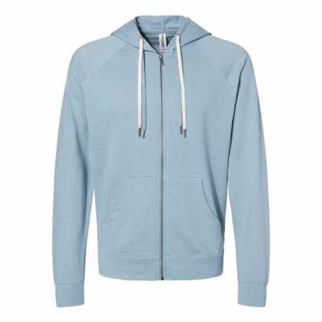 Independent Trading Co. SS1000Z Icon Lightweight Loopback Terry Full-Zip Hooded Sweatshirt