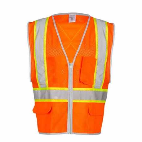 Kishigo 1576-1577 Premium Brilliant Series X Back Dual Compliant Vest
