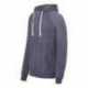 MV Sport 1261 Heather Hooded Long Sleeve T-Shirt