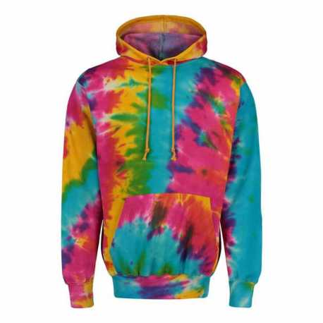 MV Sport 1290 Classic Fleece Tie-Dye Hooded Sweatshirt