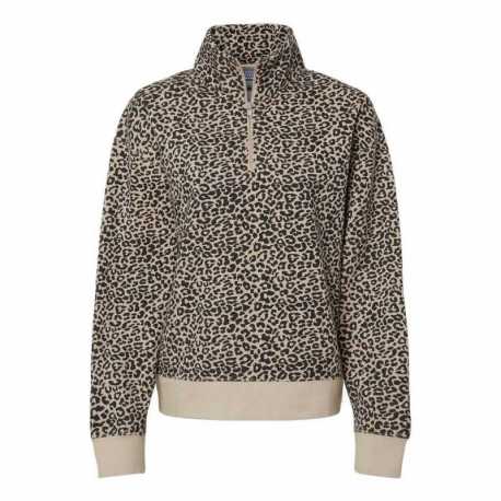 MV Sport W22713 Women's Sueded Fleece Quarter-Zip Sweatshirt