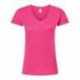 Tultex 214 Women's Fine Jersey V-Neck T-Shirt