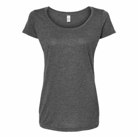 Tultex 243 Women's Poly-Rich Scoop Neck T-Shirt