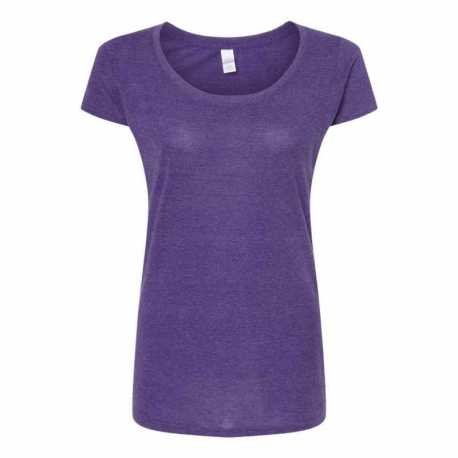 Tultex 243 Women's Poly-Rich Scoop Neck T-Shirt