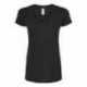 Tultex 244 Women's Poly-Rich V-Neck T-Shirt