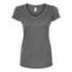 Tultex 244 Women's Poly-Rich V-Neck T-Shirt