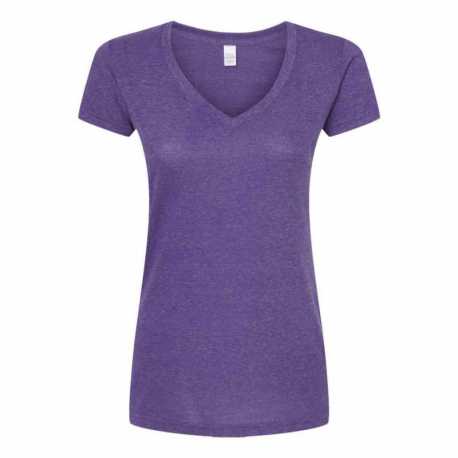 Tultex 244 Women's Poly-Rich V-Neck T-Shirt