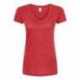 Tultex 244 Women's Poly-Rich V-Neck T-Shirt
