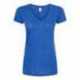 Tultex 244 Women's Poly-Rich V-Neck T-Shirt