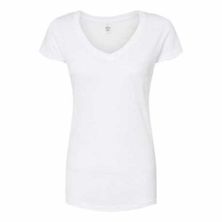 Tultex 244 Women's Poly-Rich V-Neck T-Shirt