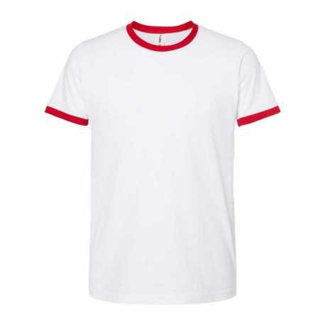 Tultex 246 Fine Jersey Ringer T-Shirt
