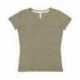 LAT 3591 Ladies V-Neck Harborside Melange Jersey T-Shirt