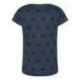 Code Five 3629 Women's Star Print Scoop Neck Tee